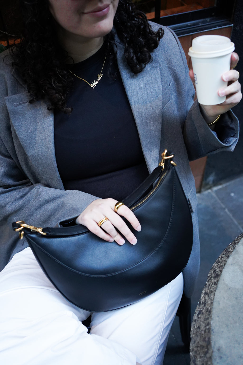 GREY OVERSIZED BLAZER