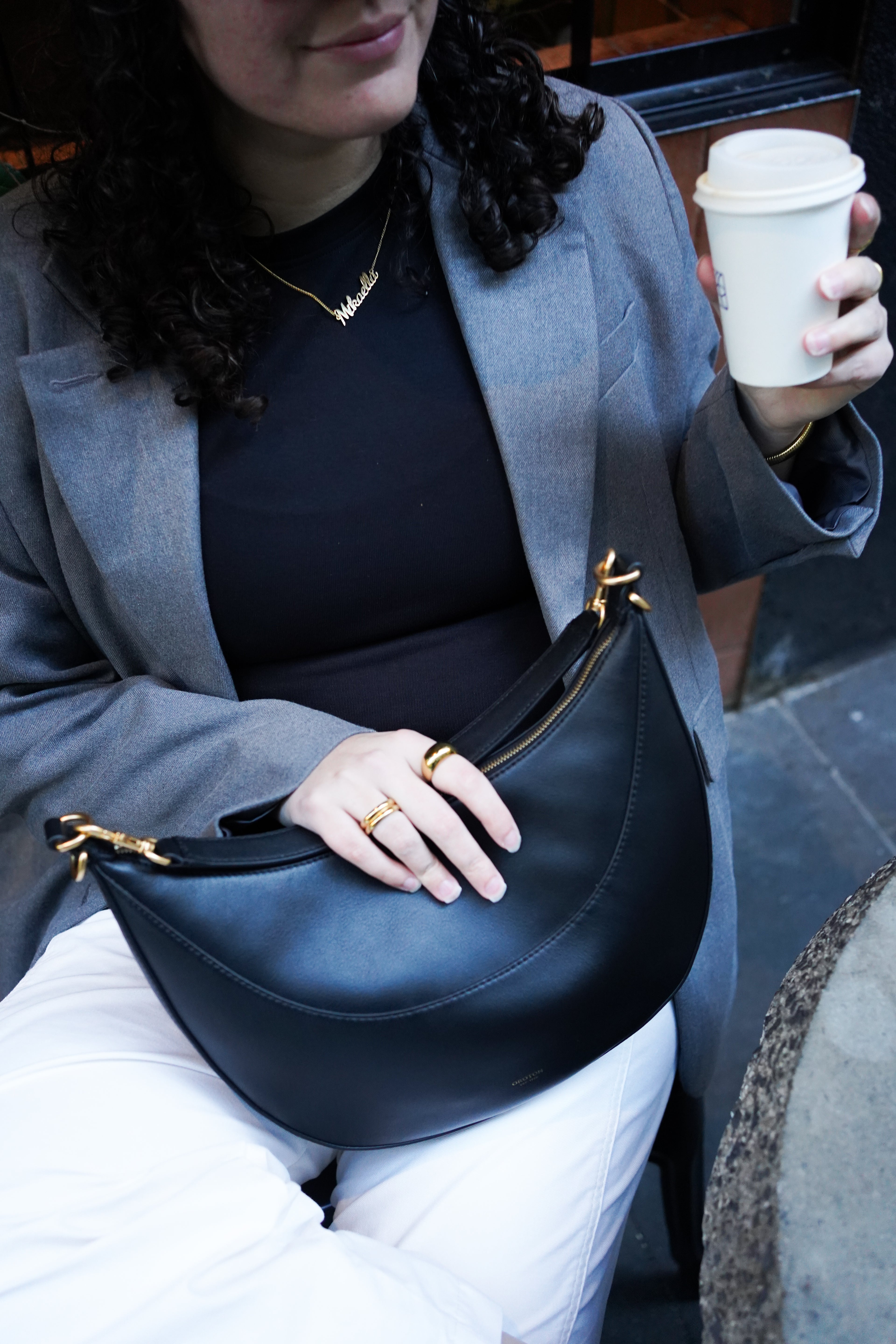 GREY OVERSIZED BLAZER