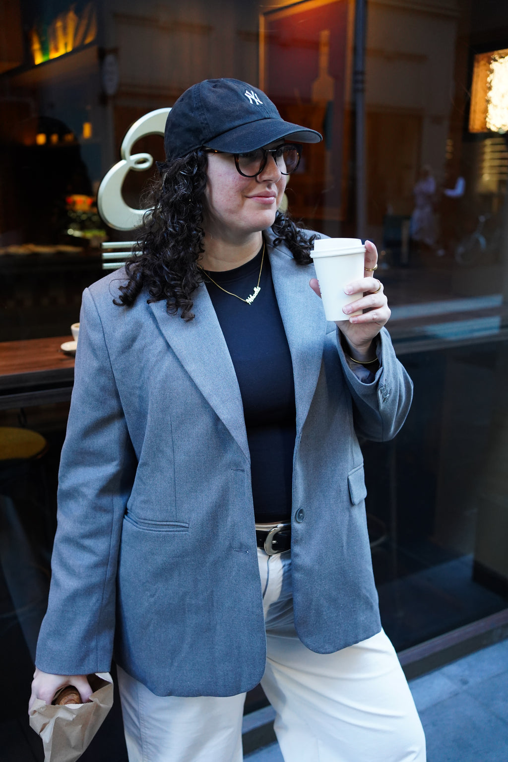 GREY OVERSIZED BLAZER